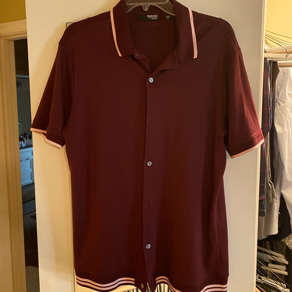 Murano Liquid Luxury Slim Fit Button Up Shirt
